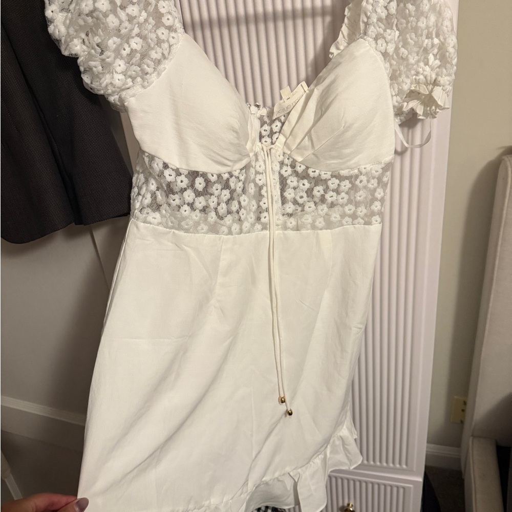 Selfie Leslie Ivory Floral Dress